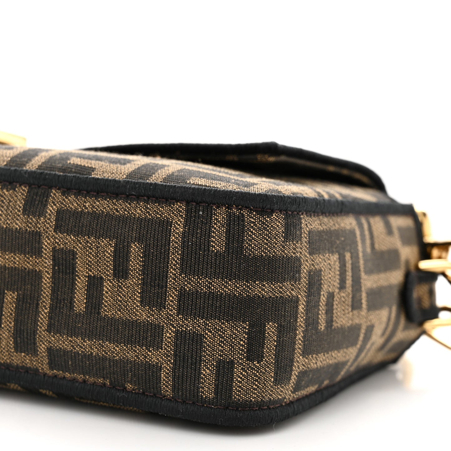 Fabric Jacquard FF 1974 Medium Baguette Tobacco Moro Black
