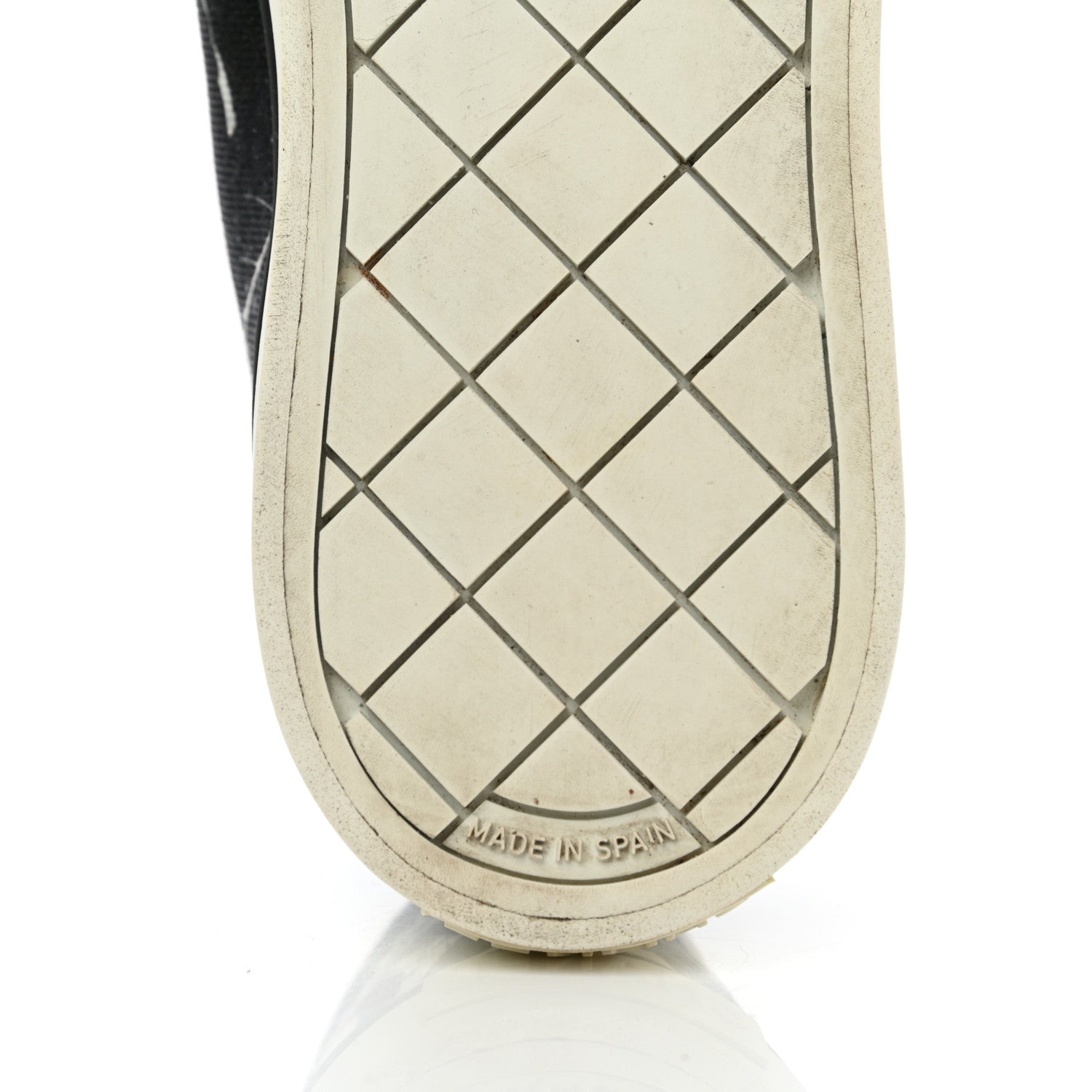Chanel Printed Fabric Low Top Logo Sneakers 35.5 White Black 6 of 13