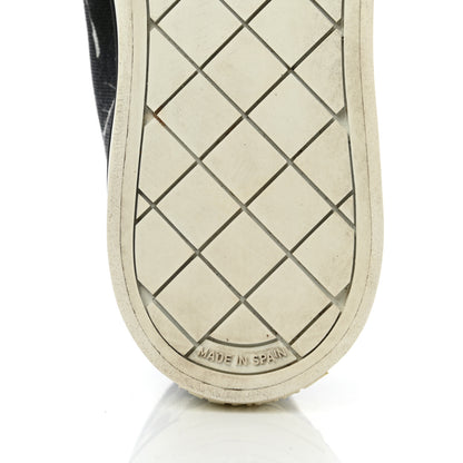Chanel Printed Fabric Low Top Logo Sneakers 35.5 White Black 6 of 13
