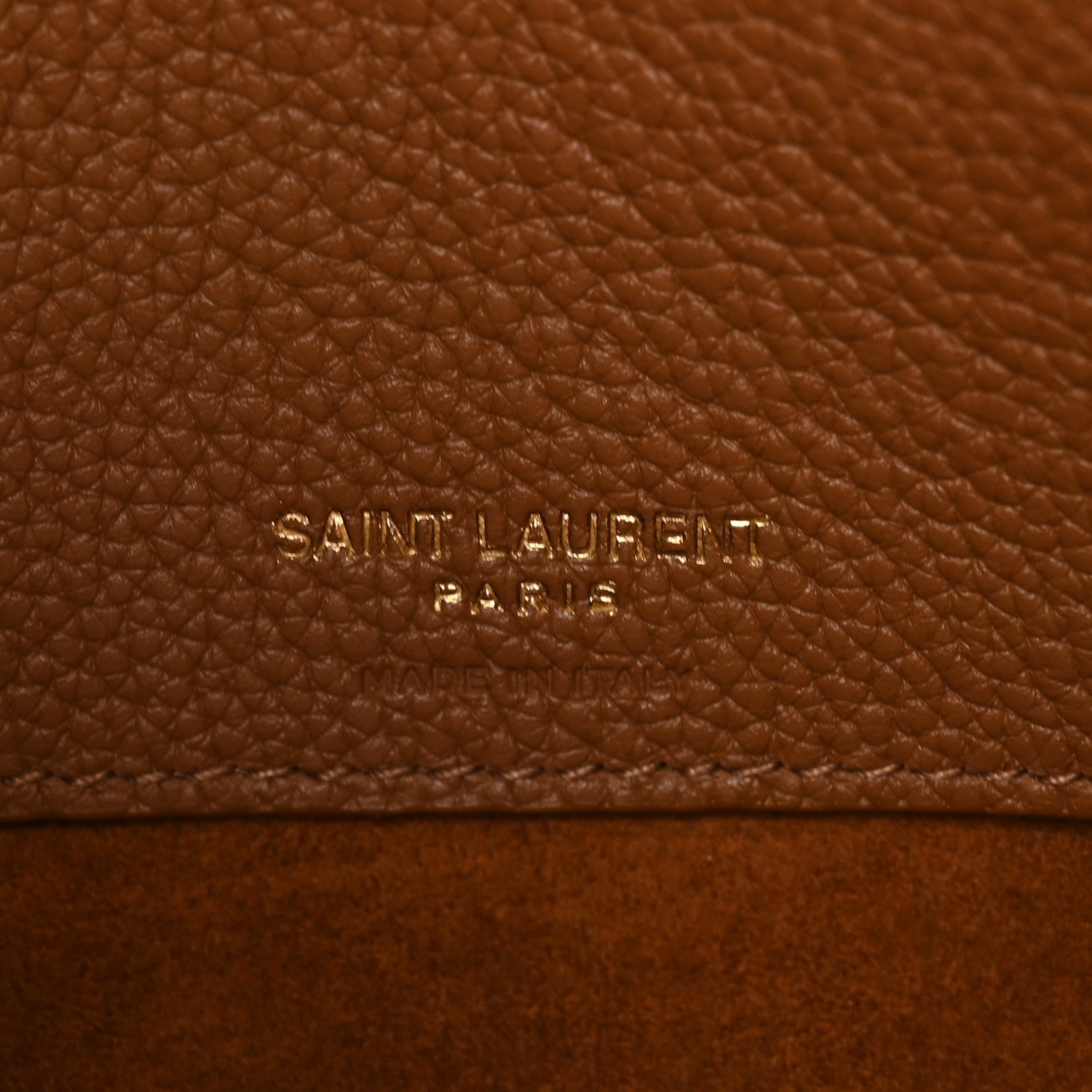 Saint Laurent Grained Calfskin Small Sac De Jour Saddle Brown 7 of 10