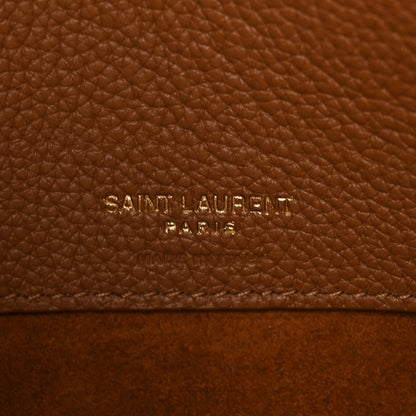 Saint Laurent Grained Calfskin Small Sac De Jour Saddle Brown 7 of 10