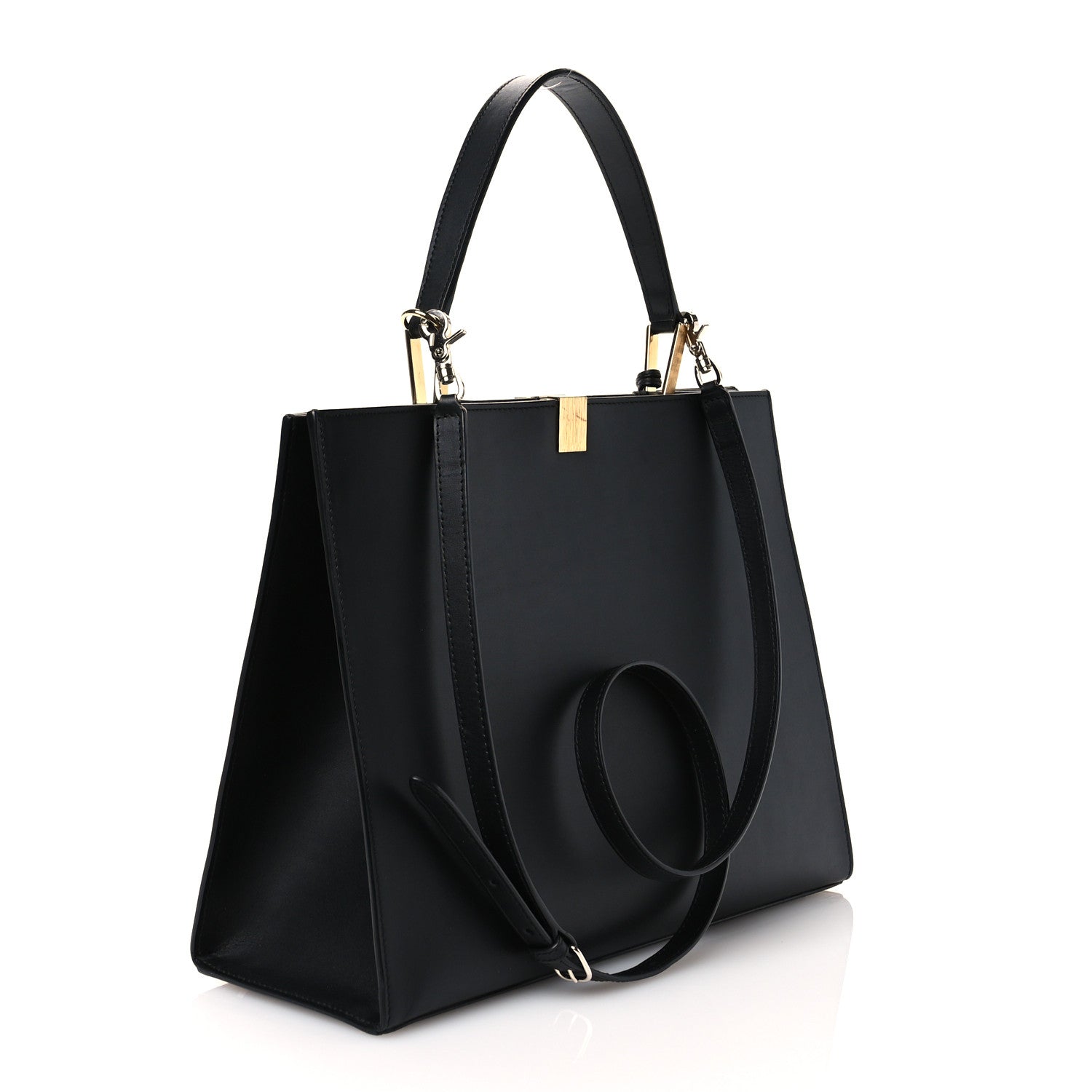 Balenciaga Calfskin Le Dix Soft Cabas M Shoulder Bag Black 3 of 11