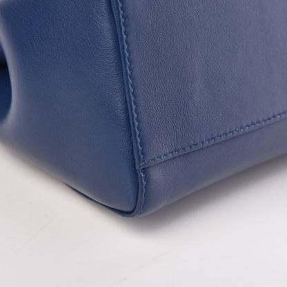 Fendi Nappa Mini Peekaboo Iconic Satchel True Blue 9 of 11