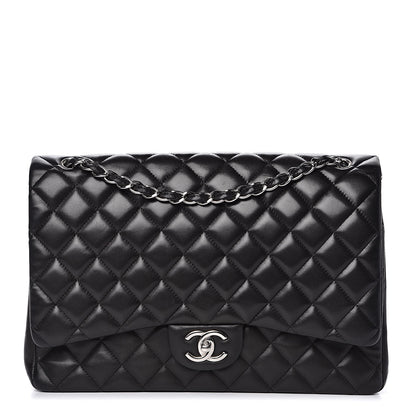 Chanel Lambskin Quilted Maxi Double Flap Black 1 of 20