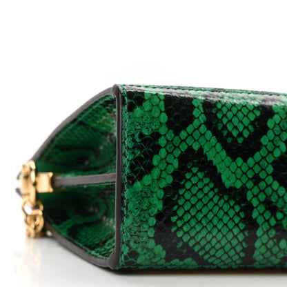 Gucci Raffia Elaphe GG Small Ophidia Chain Shoulder Bag Natural New Shamarock 11 of 13