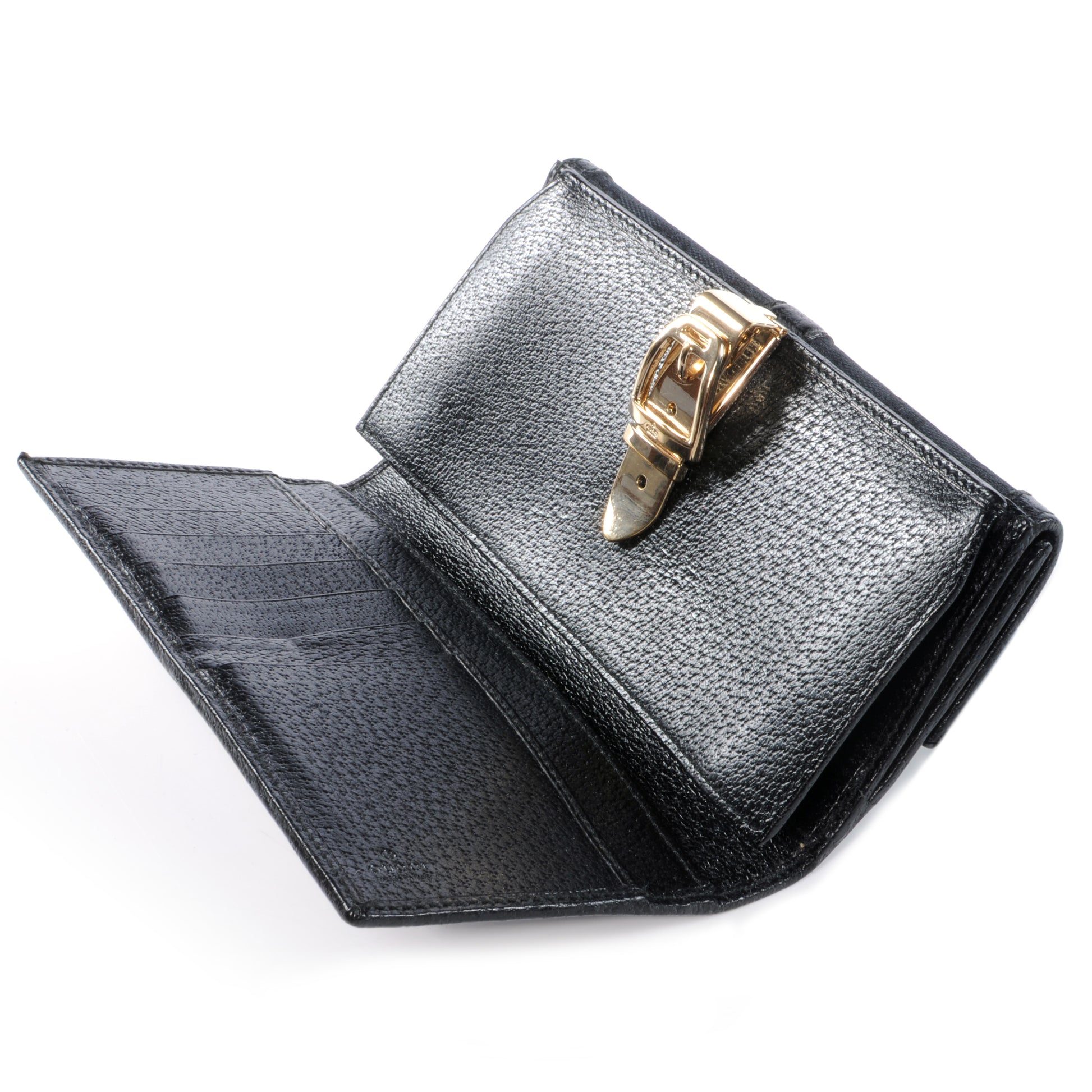Gucci Horsebit Print Glam Continental Wallet Black 6 of 7