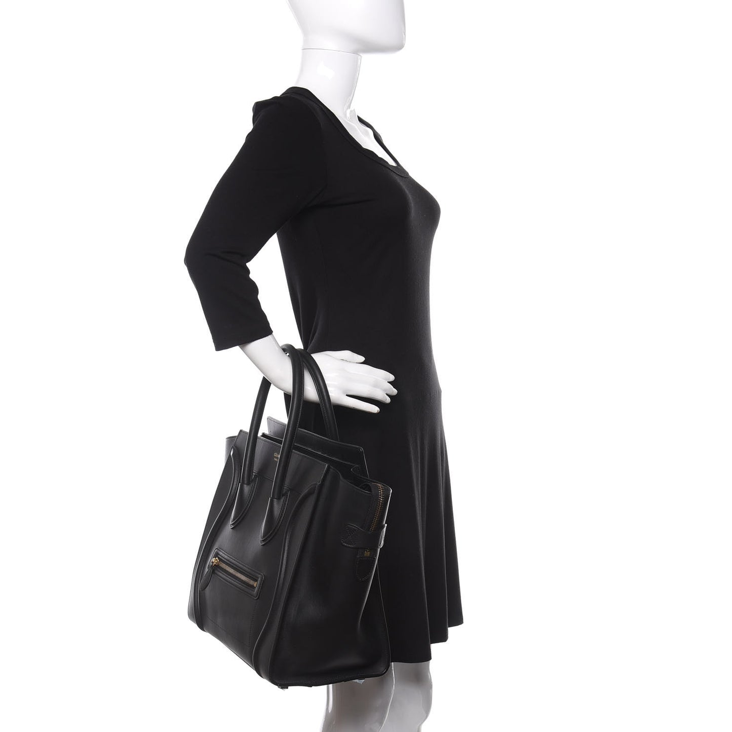 Smooth Calfskin Mini Luggage Black