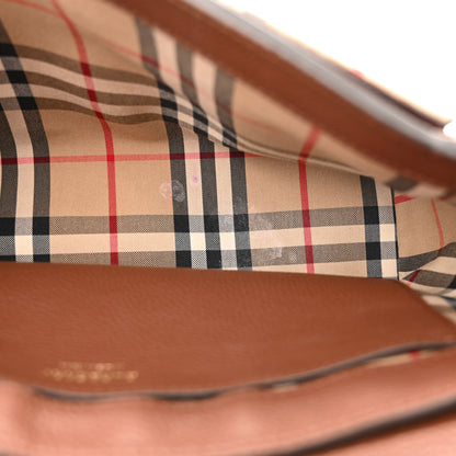 Burberry Calfskin Vintage Check Note Crossbody Bag Tan 11 of 13