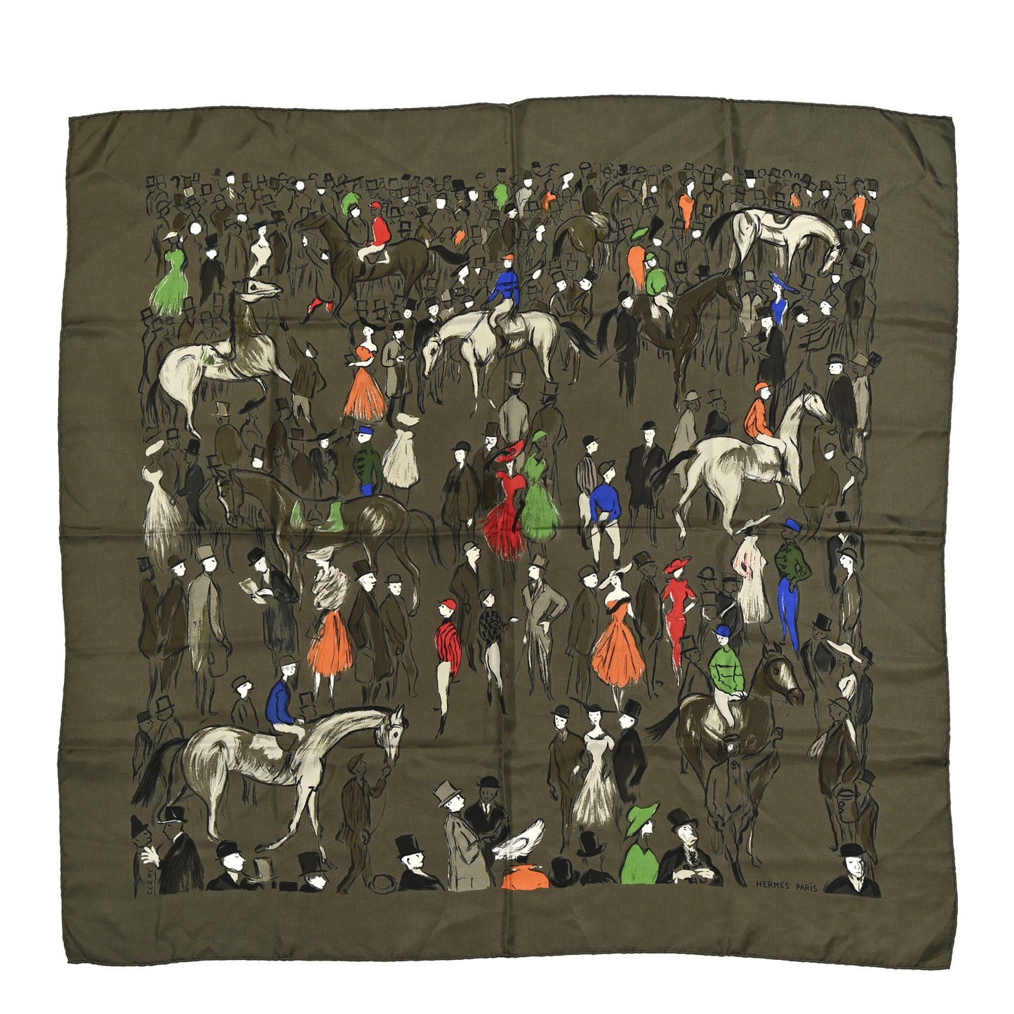 Silk Paddock Scarf 90