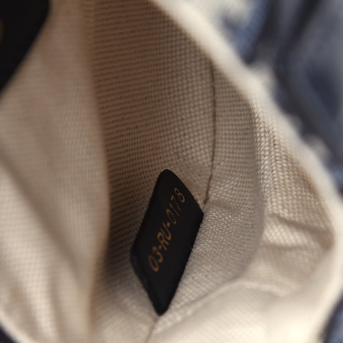 Oblique Mini Saddle Bag Blue