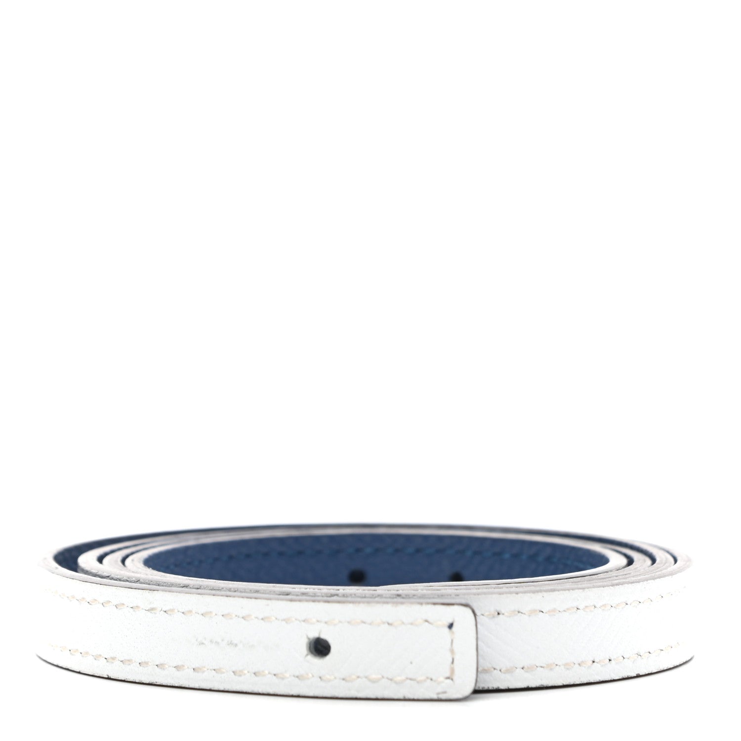 Hermes Epsom 13mm Belt Strap 85 White Colvert 1 of 5