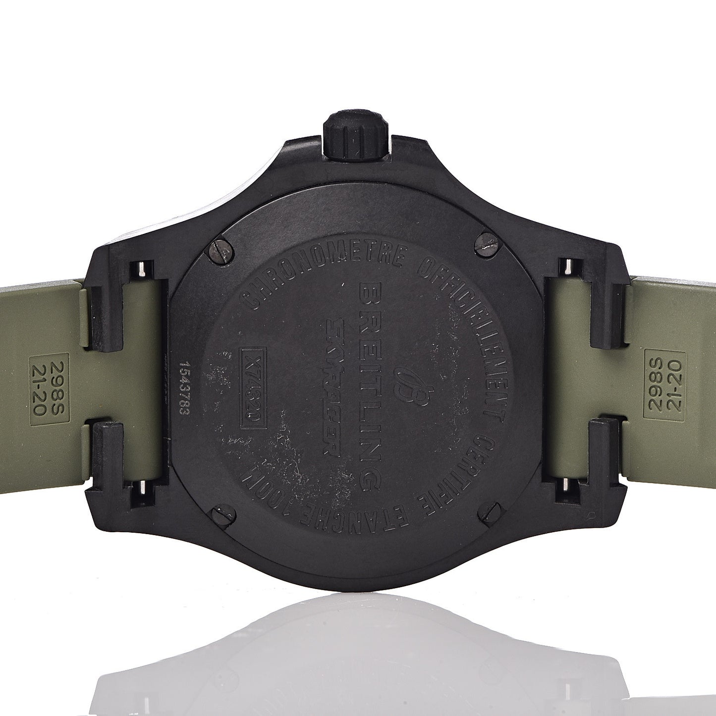 Breitlight Rubber 45mm Colt Skyracer Automatic Watch Green X74320