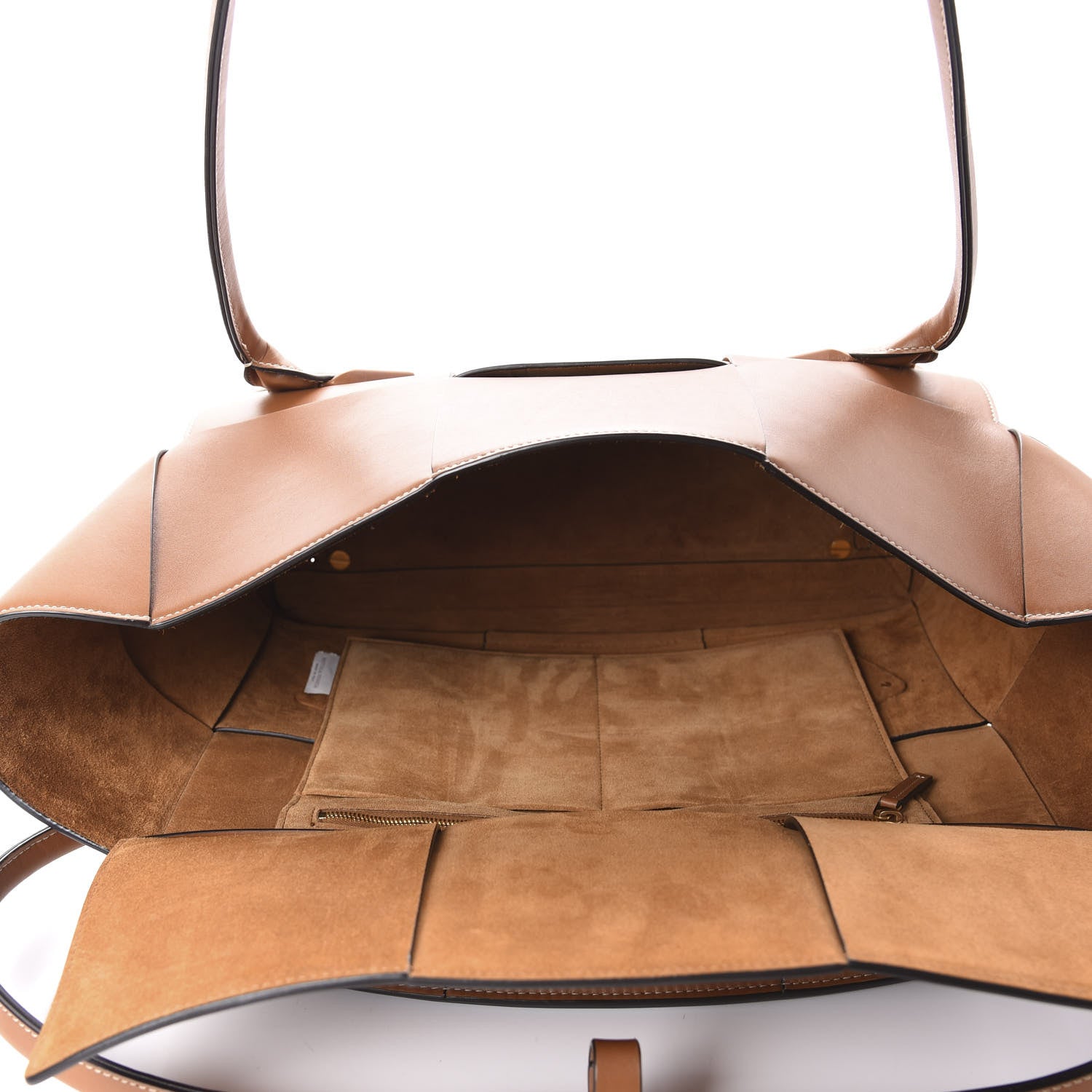Bottega Veneta French Calfskin Maxi Intrecciato Large Arco Wood 5 of 14