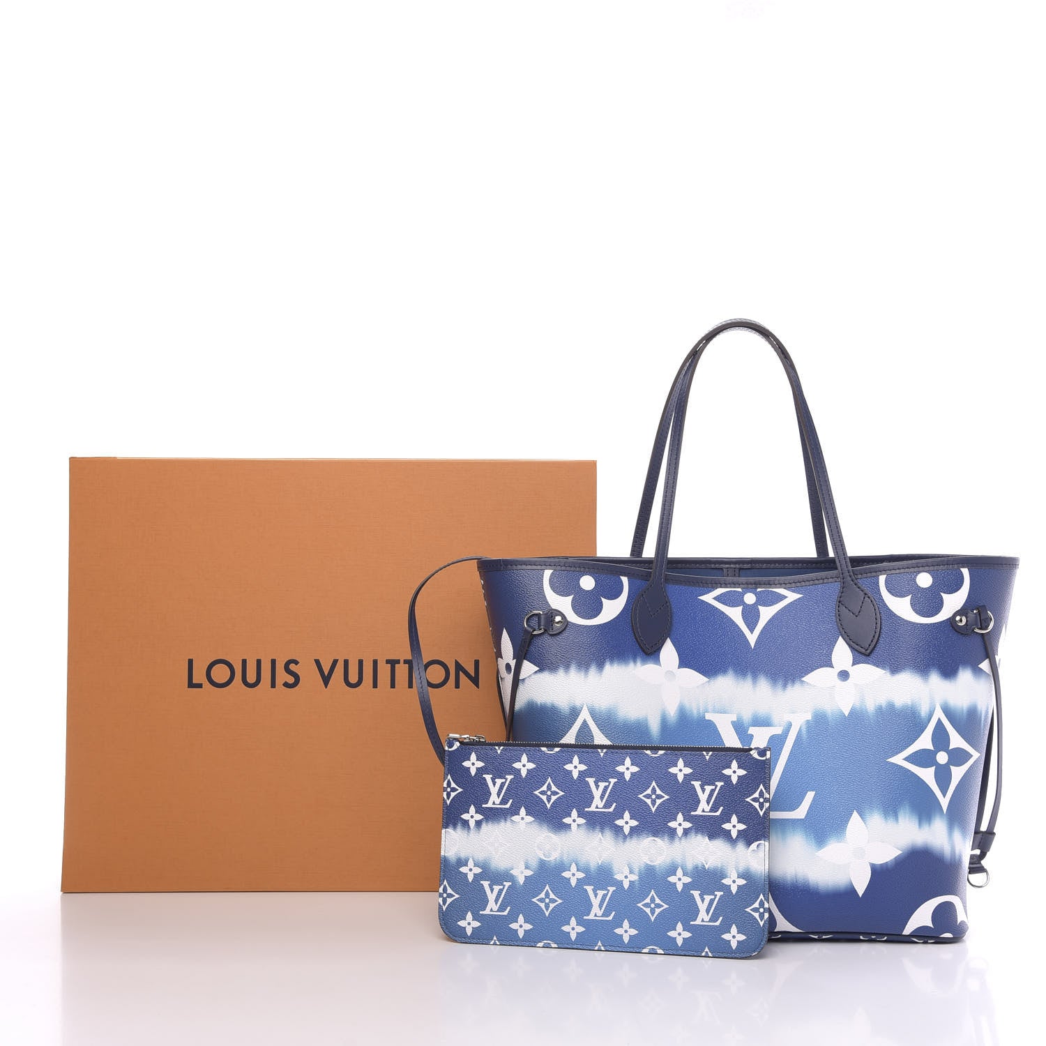 Louis Vuitton Monogram Escale Neverfull MM Blue 13 of 13