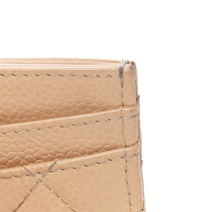 Chanel Caviar Quilted Card Holder Beige 14 of 18