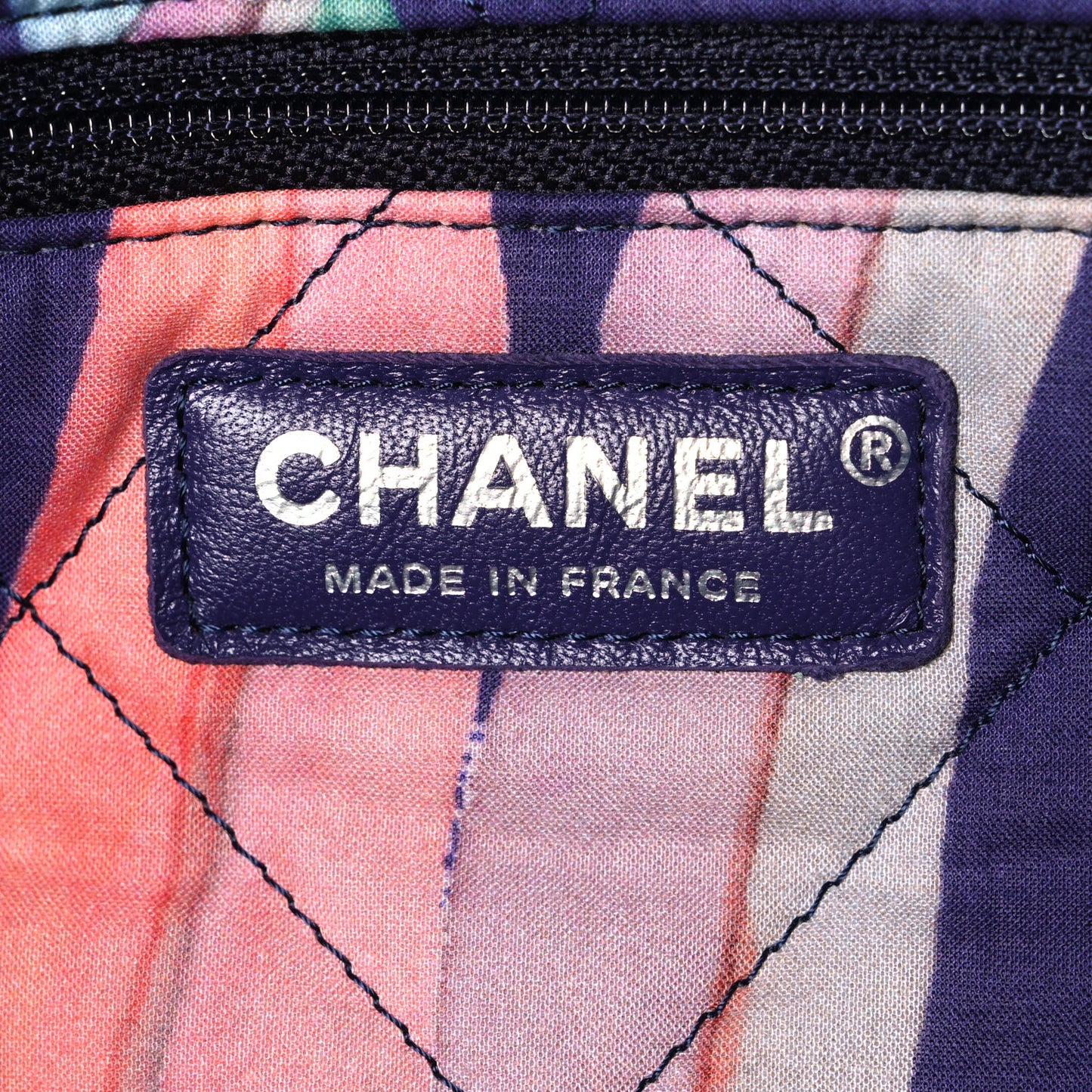 Canvas Quilted Jungle Jeans Flap White Multicolor