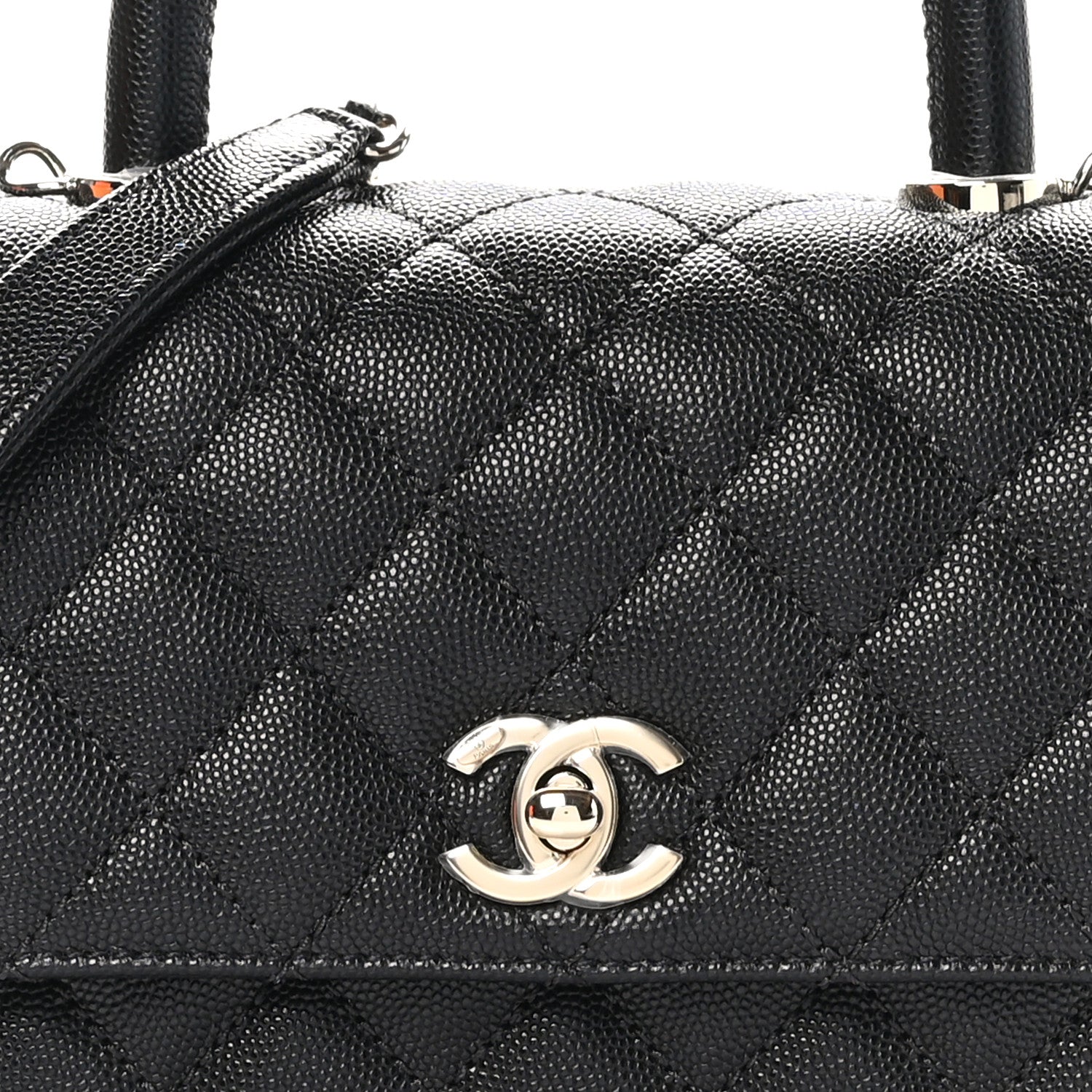 Chanel Caviar Quilted Mini Coco Handle Flap Black 8 of 11
