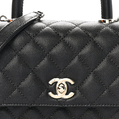 Chanel Caviar Quilted Mini Coco Handle Flap Black 8 of 11