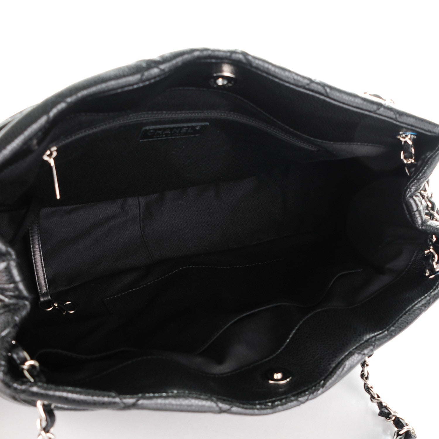 Chanel Caviar Quilted Timeless CC Soft Tote Black 5 of 7