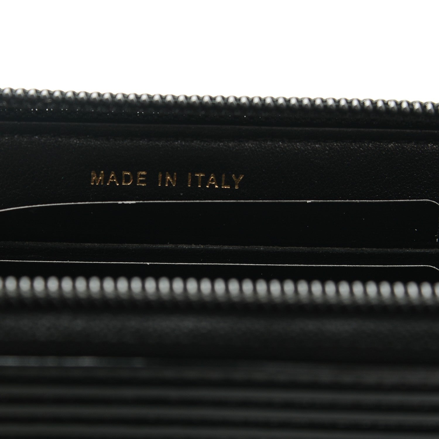 Chanel Glazed Calfskin Quilted Small Boy Zip Around Wallet Black 7 of 8