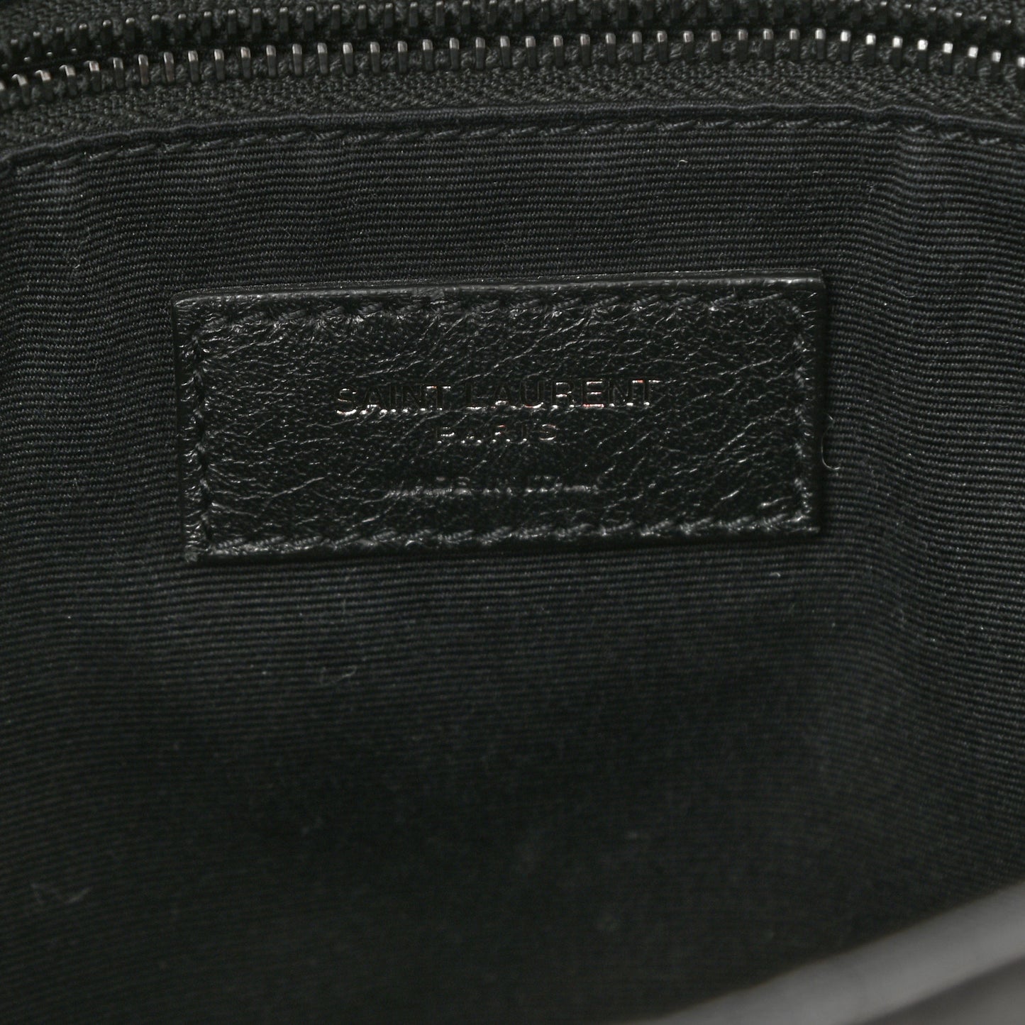 Crinkled Calfskin Matelasse Monogram Medium Niki Chain Satchel Black