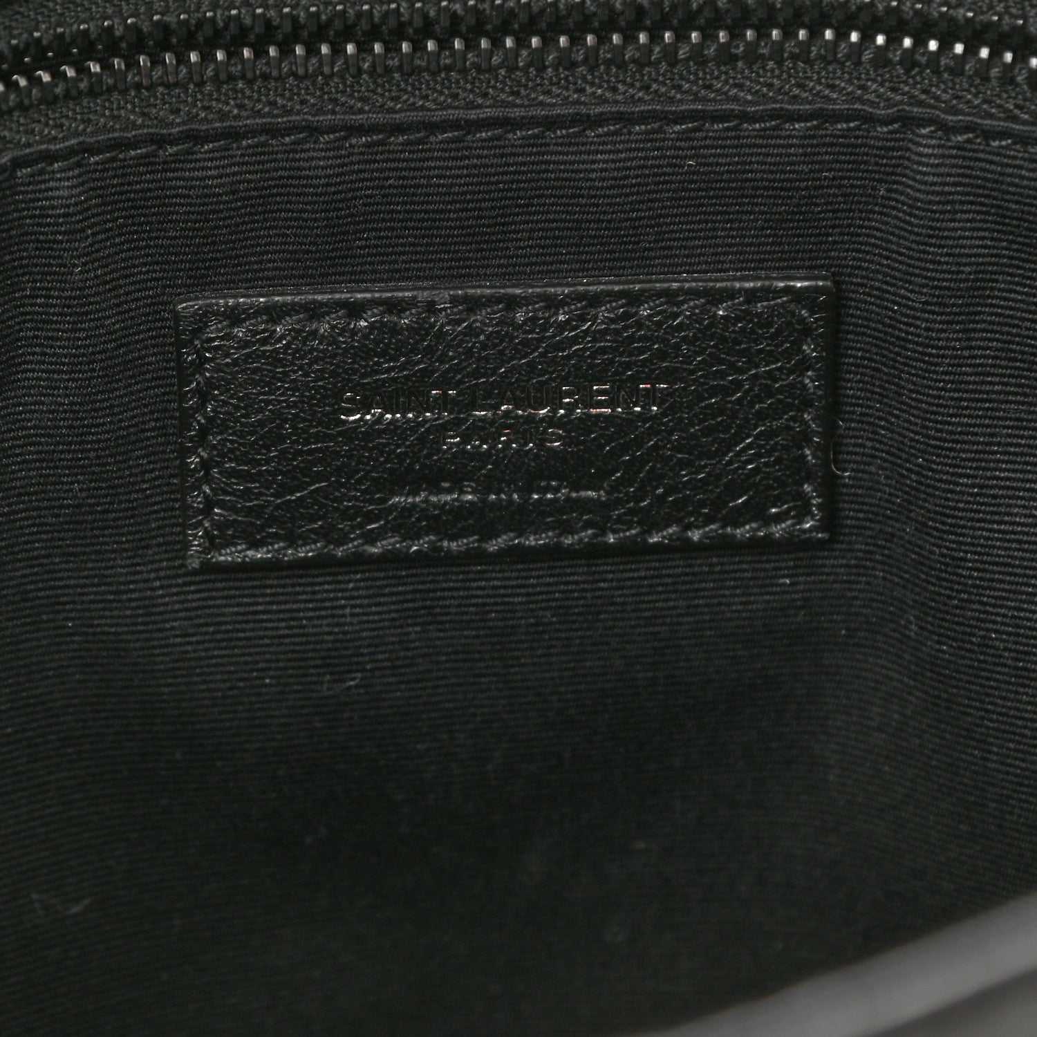 Saint Laurent Crinkled Calfskin Matelasse Monogram Medium Niki Chain Satchel Black 7 of 9
