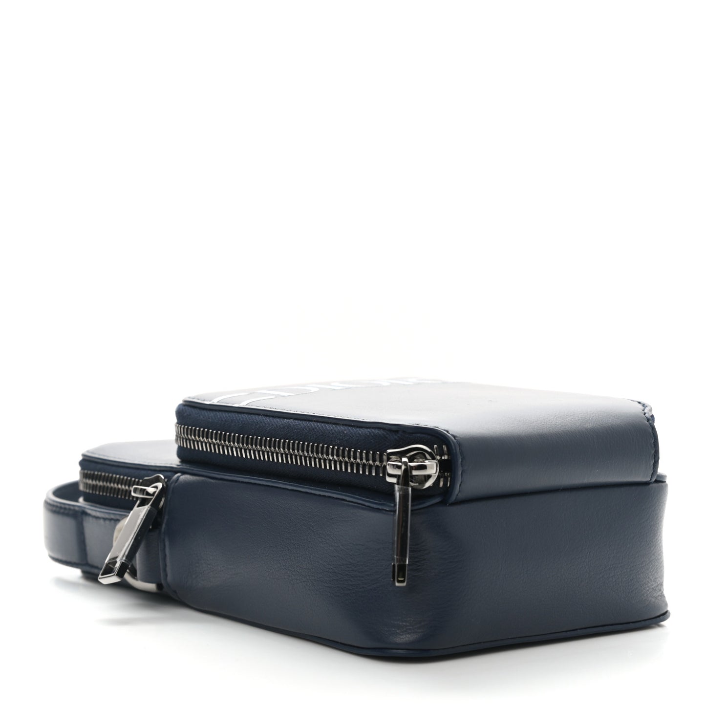 Calfskin Crossbody Bag Navy Blue