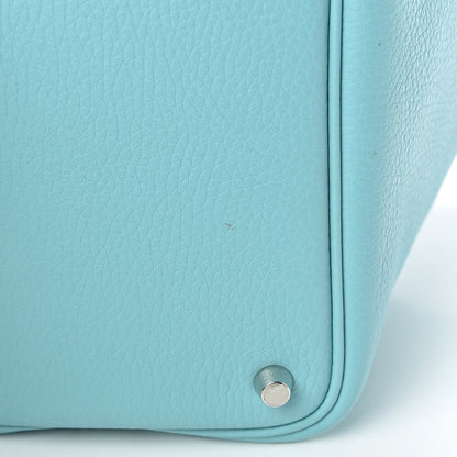 Hermes Taurillon Clemence Picotin Lock 18 PM Bleu Atoll 10 of 10