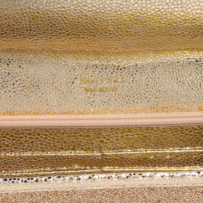 Jimmy Choo Glitter Fabric Reese Clutch Wallet Metallic 7 of 10