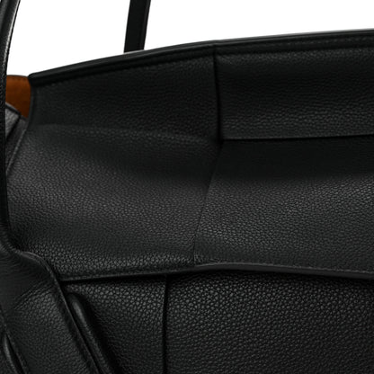 Bottega Veneta Grained Calfskin Maxi Intrecciato Medium Arco Black 12 of 15