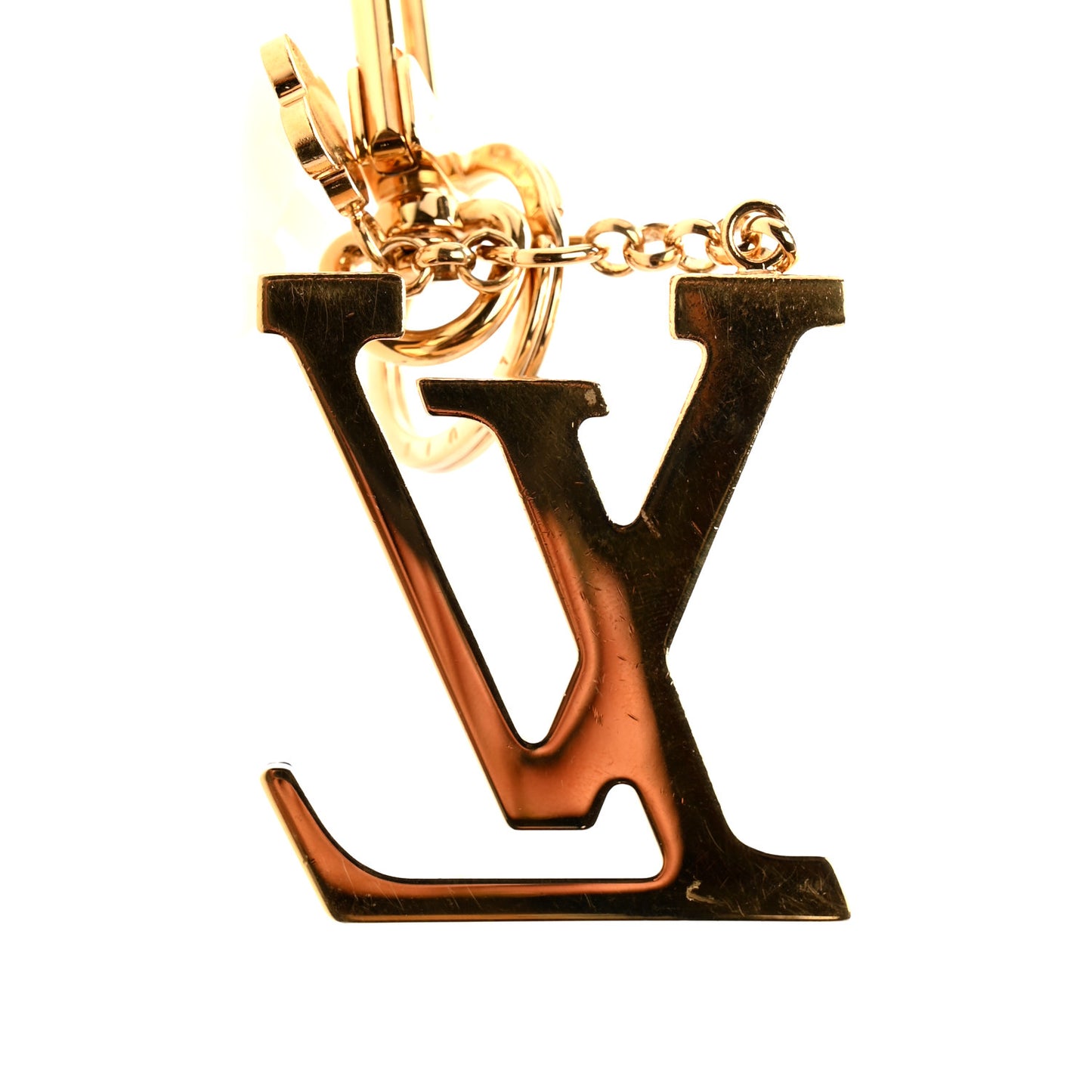 Metal Taurillon LV Capucines Bag Charm Key Holder Black
