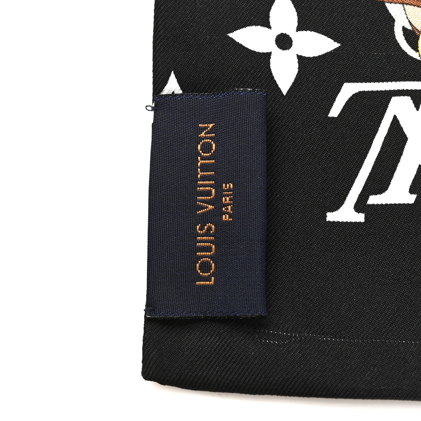 Silk Monogram Confidential Bandeau Black