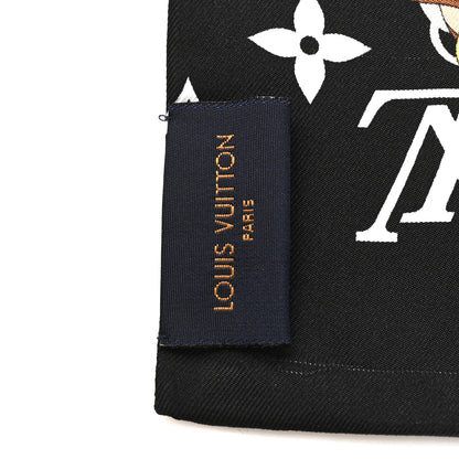 Louis Vuitton Silk Monogram Confidential Bandeau Black 3 of 3