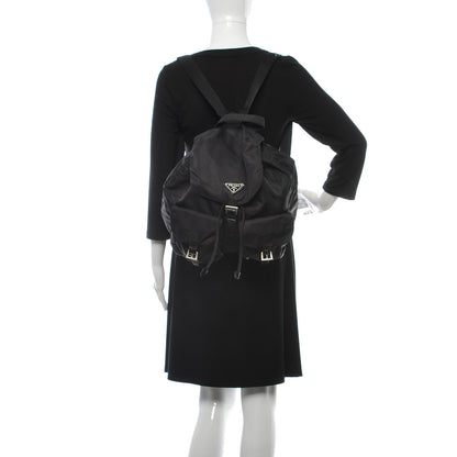 Prada Nylon Vela Medium Backpack Black 2 of 12