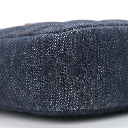 Chanel Washed Denim Quilted Reissue Camera Case Black 8 of 9