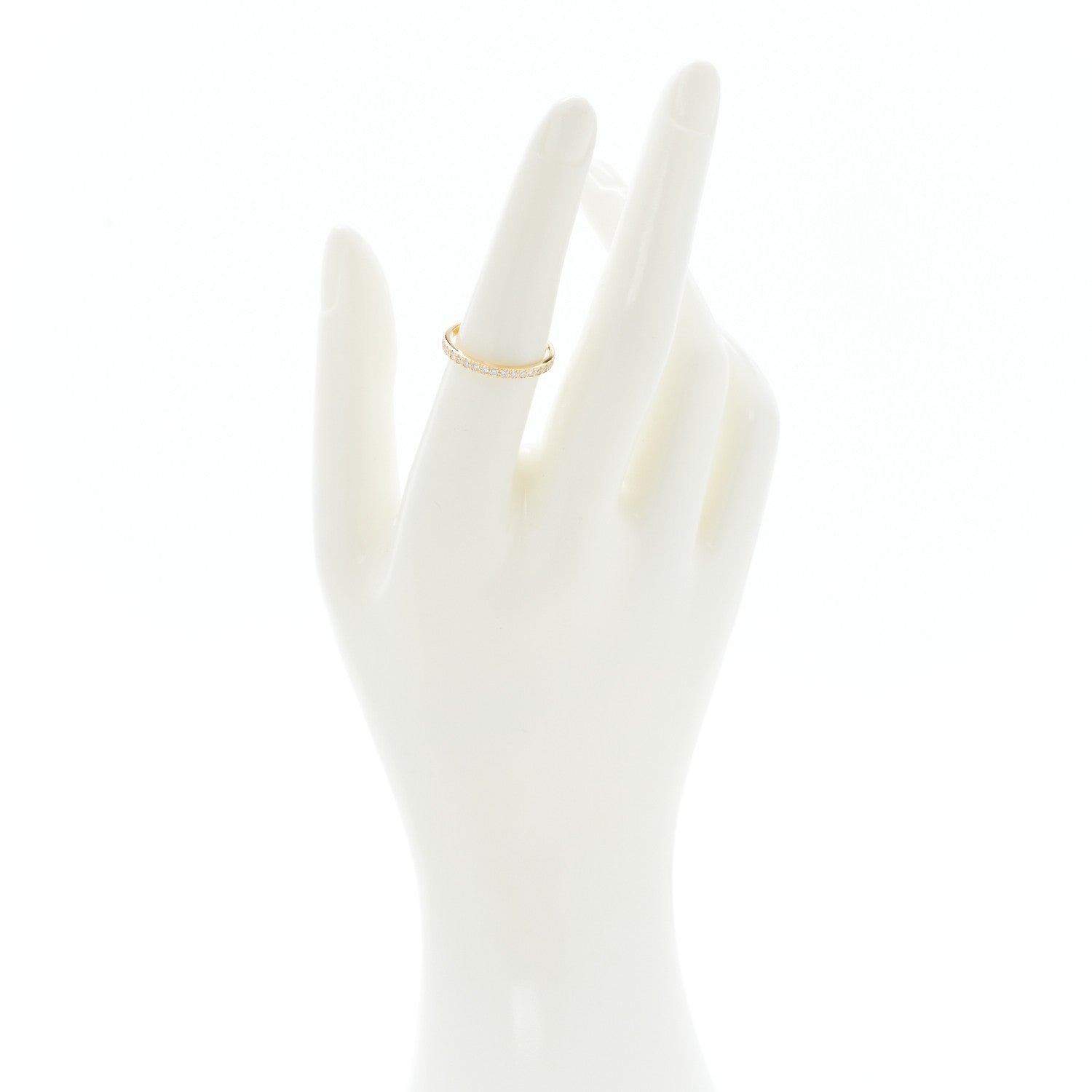 Tiffany 18K Yellow Gold Diamond Novo Half Circle Band Ring 54 7 2 of 5