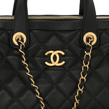 Chanel Caviar Quilted Large Bowling Bag Black 8 of 11
