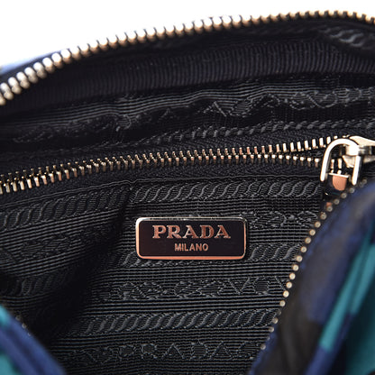 Prada Tessuto Nylon Camouflage Cosmetic Pouch Royal 6 of 6