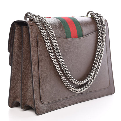 Gucci Calfskin Web Floral Embroidered Medium Dionysus Shoulder Bag New Acero 3 of 9