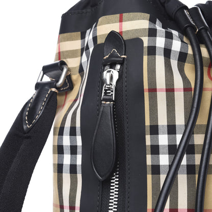 Burberry Vintage Check Small Sailing Duffle Sling Bag Beige 7 of 9