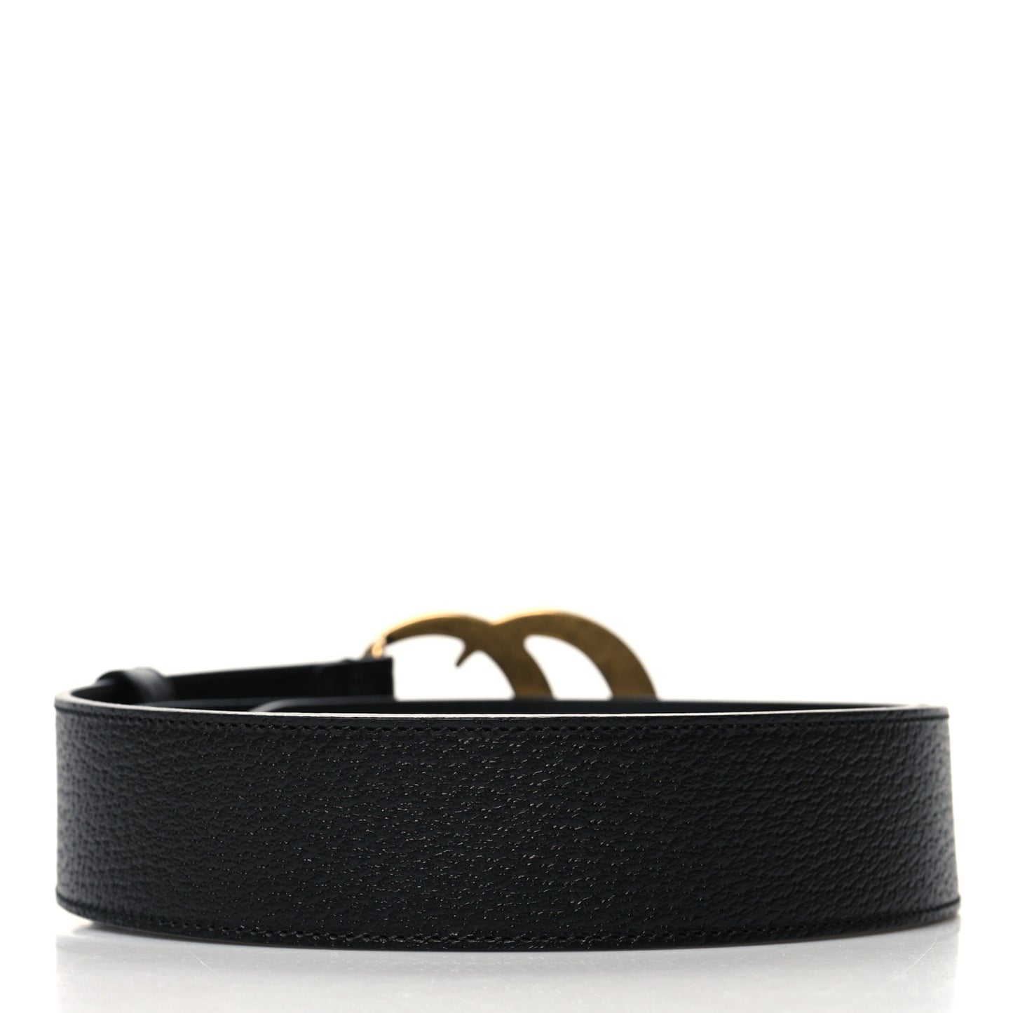 Textured Dollar Calfskin Double G 40mm Belt 95 38 Black