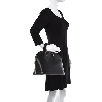 Louis Vuitton Epi Alma PM Black 2 of 7