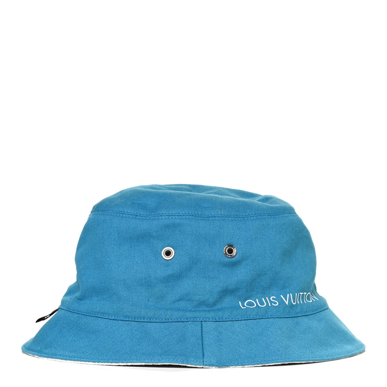 Louis Vuitton Monogram Denim Transformable Bob Bucket Hat 60 White Blue 8 of 14