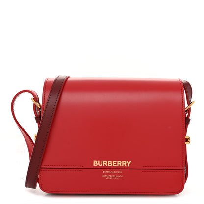 Burberry Smooth Calfskin Small Two Tone Grace Bag Red 1 of 10