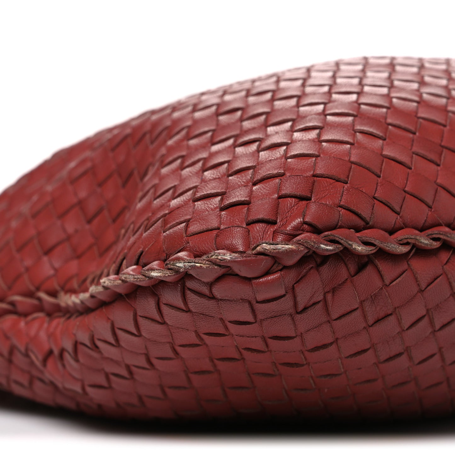 Nappa Intrecciato Large Veneta Hobo Brique