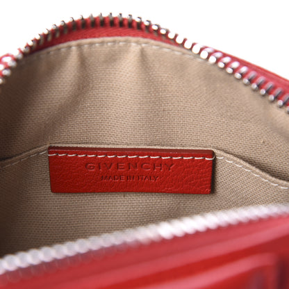 Givenchy Sugar Goatskin Small Antigona Beauty Wristlet Red 8 of 11