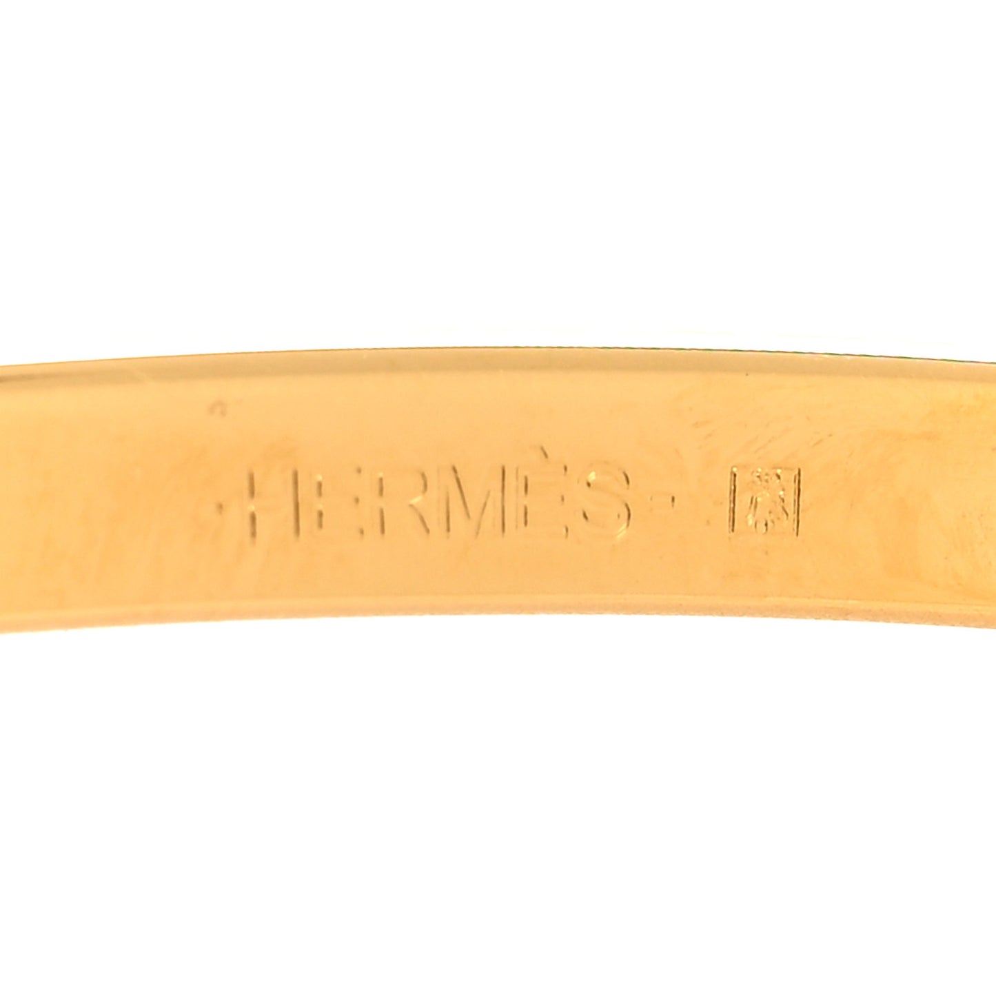 Polished 32mm H Belt Buckle Gold