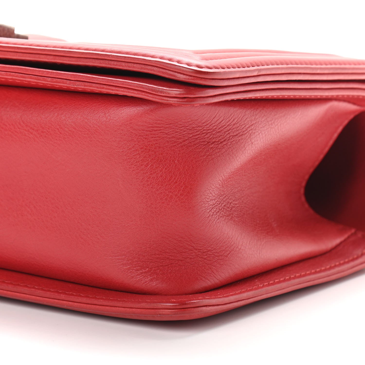 Chanel Calfskin Quilted Medium Boy Flap Red 9 of 13