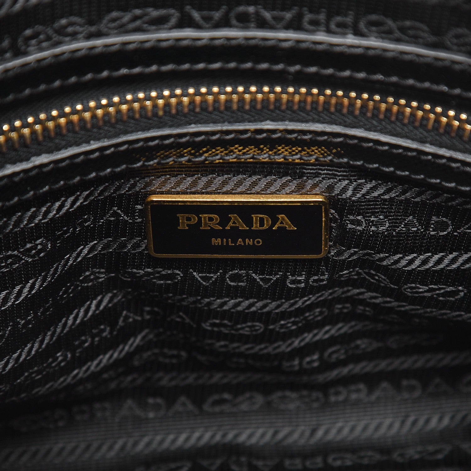 Prada Saffiano Vernice Petite Bowler Black 7 of 8
