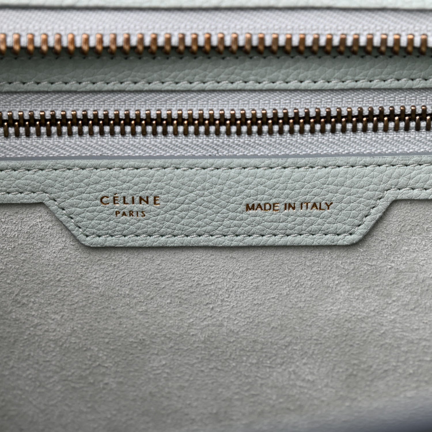 Celine Drummed Calfskin Micro Luggage Jade 5 of 8